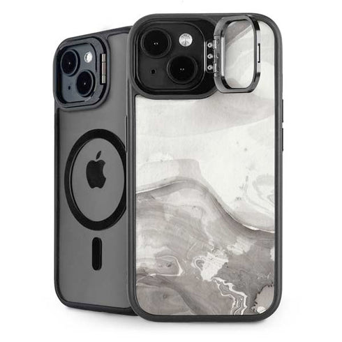 Marbleized Grey iPhone 14 Plus Kickstand Case