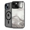 Marbleized Grey iPhone 14 Plus Kickstand Case