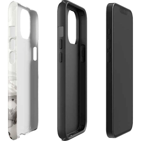 Marbleized Grey iPhone 15 Impact Case