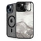 Marbleized Grey iPhone 15 Kickstand Case