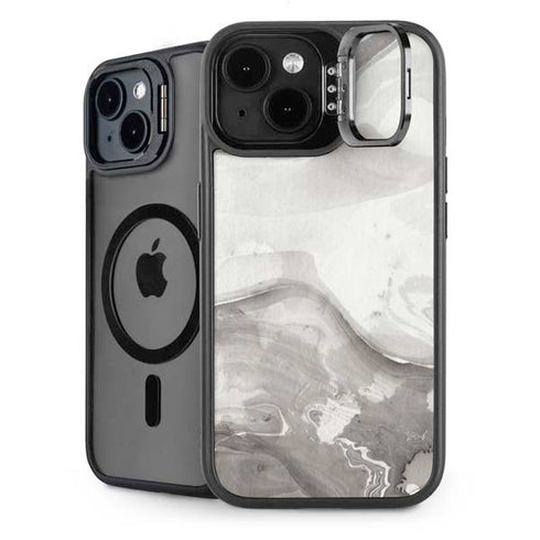 Marbleized Grey iPhone 15 Plus Kickstand Case