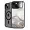 Marbleized Grey iPhone 15 Plus Kickstand Case