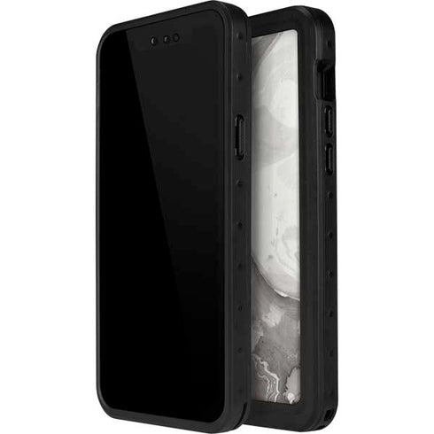 Marbleized Grey iPhone 15 Plus Waterproof Case