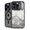 Marbleized Grey iPhone 15 Pro Max Kickstand Case