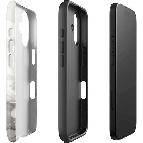 Marbleized Grey iPhone 16 Impact Case
