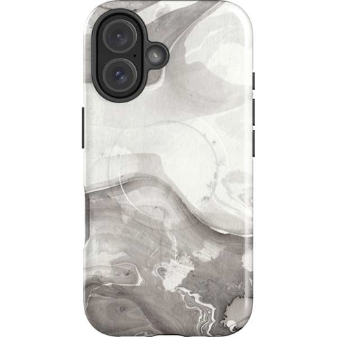 Marbleized Grey iPhone 16 Plus Magsafe Impact Case