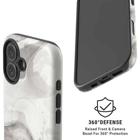 Marbleized Grey iPhone 16 Plus Magsafe Impact Case