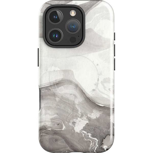 Marbleized Grey iPhone 16 Pro Magsafe Impact Case