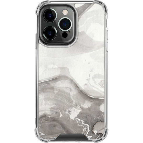 Marbleized Grey iPhone 16 Pro Max Clear Case