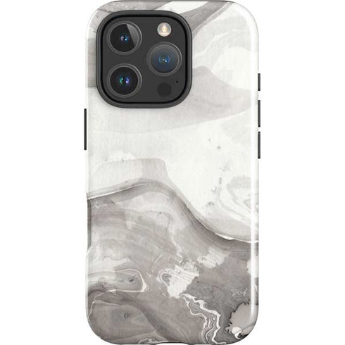Marbleized Grey iPhone 16 Pro Max Impact Case