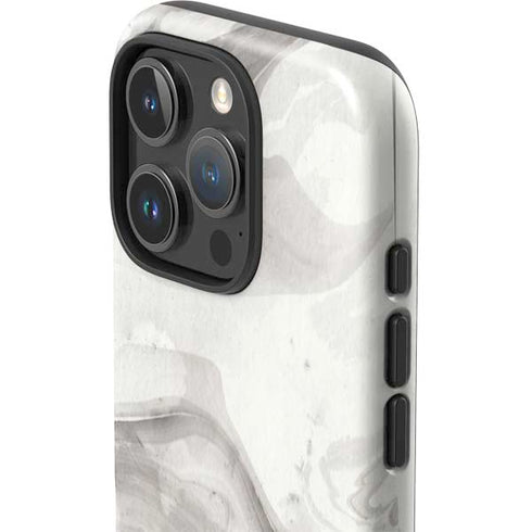 Marbleized Grey iPhone 16 Pro Max Impact Case