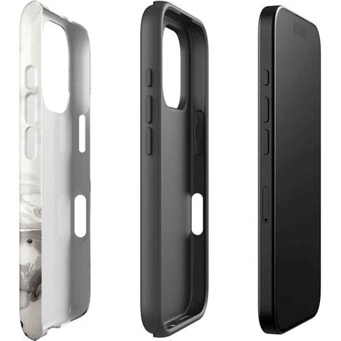 Marbleized Grey iPhone 16 Pro Max Impact Case