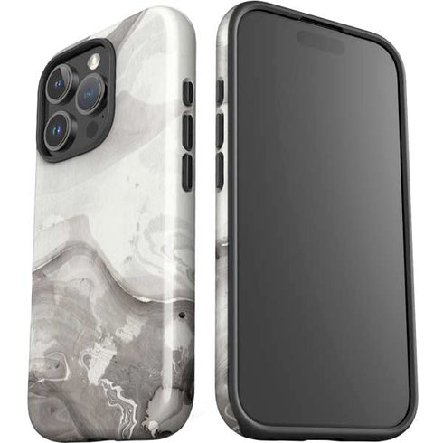 Marbleized Grey iPhone 16 Pro Max Impact Case
