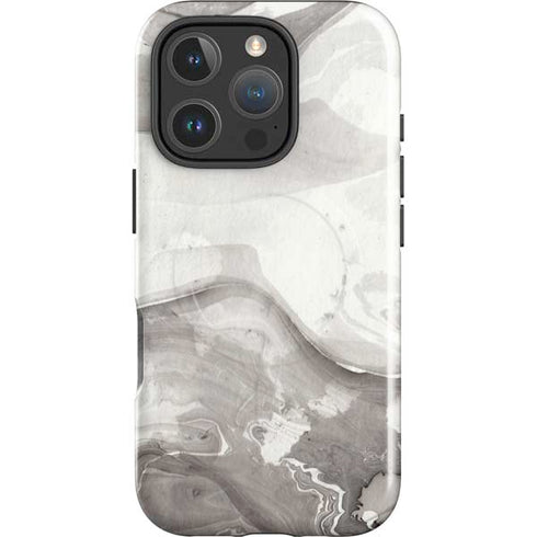 Marbleized Grey iPhone 16 Pro Max Magsafe Impact Case