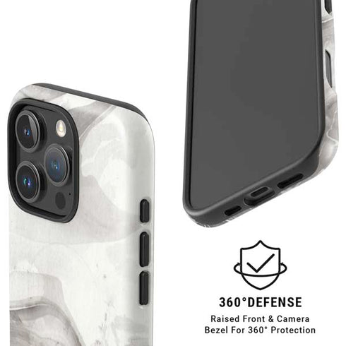 Marbleized Grey iPhone 16 Pro Max Magsafe Impact Case
