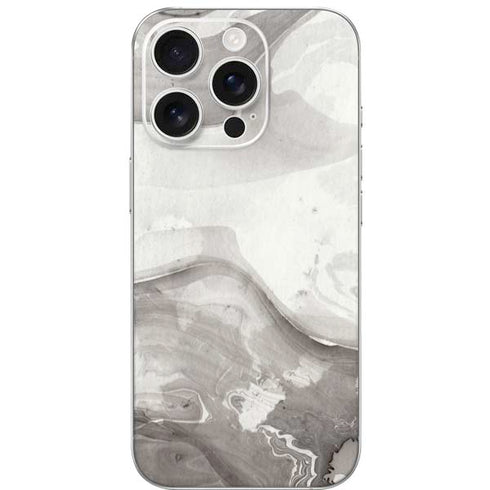 Marbleized Grey iPhone 16 Pro Skin
