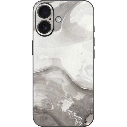 Marbleized Grey iPhone 16 Skin