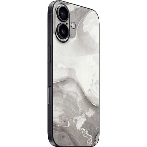 Marbleized Grey iPhone 16 Skin
