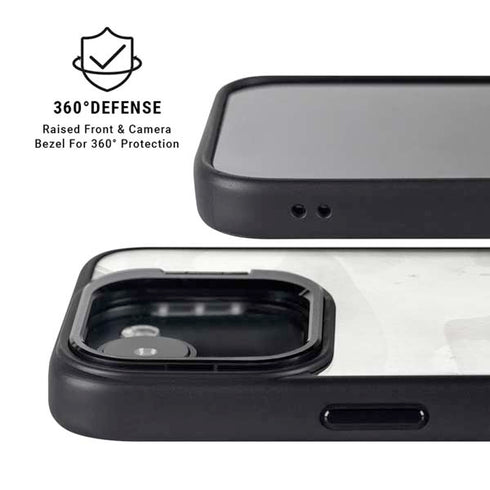 Marbleized Grey iPhone 16e Kickstand Case
