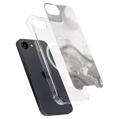 Marbleized Grey iPhone 16e MagSafe Case