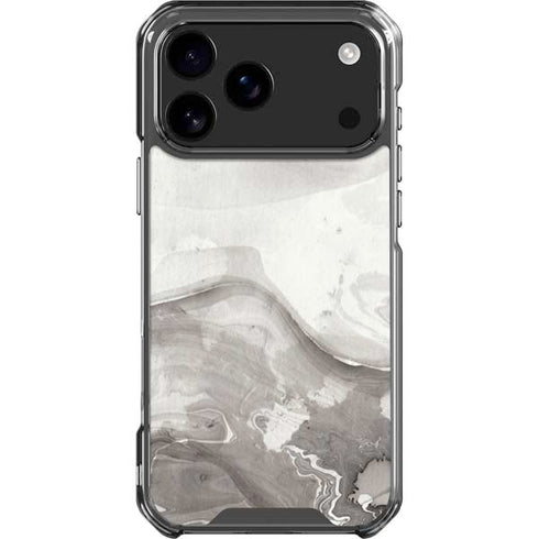 Marbleized Grey iPhone 18 Pro Max Clear Case