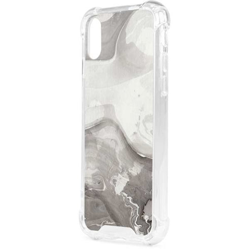 Marbleized Grey iPhone XS Clear Case