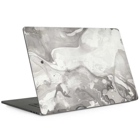 Marbleized Grey MacBook Skins
