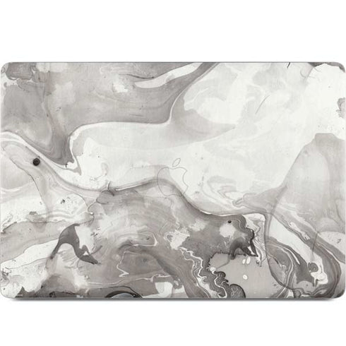 Marbleized Grey MacBook Skins