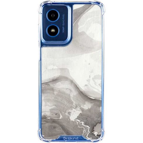 Marbleized Grey Moto G Play 4G (2024) Clear Case