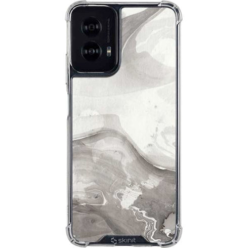 Marbleized Grey Moto G Power 5G (2024) Clear Case