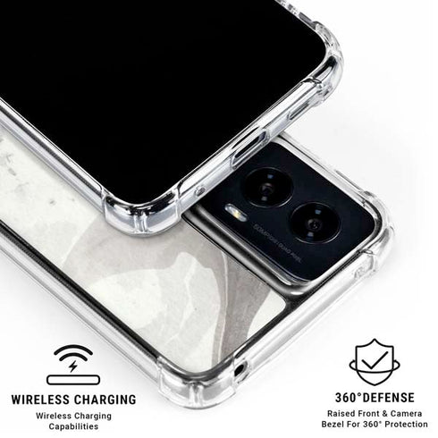 Marbleized Grey Moto G Power 5G (2024) Clear Case