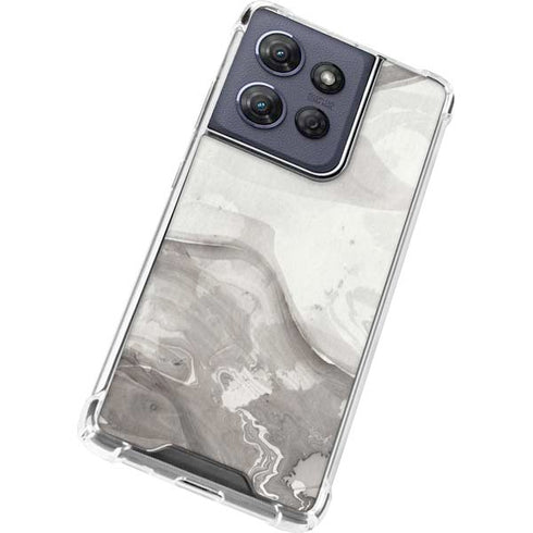 Marbleized Grey Moto G Stylus 5G (2025) Clear Case
