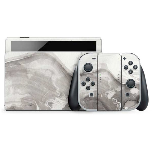 Marbleized Grey Nintendo Skins