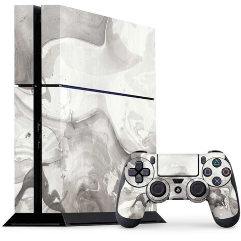 Marbleized Grey PlayStation PS4 Skins