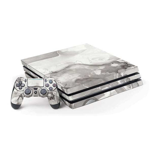 Marbleized Grey PlayStation PS4 Skins
