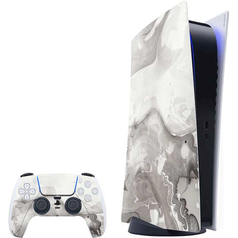 Marbleized Grey PlayStation PS5 Skins