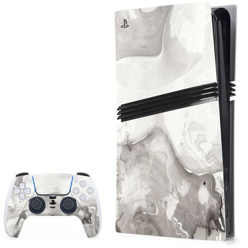 Marbleized Grey PlayStation PS5 Skins