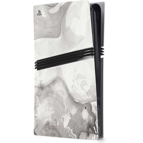 Marbleized Grey PS5 Pro Console Skin