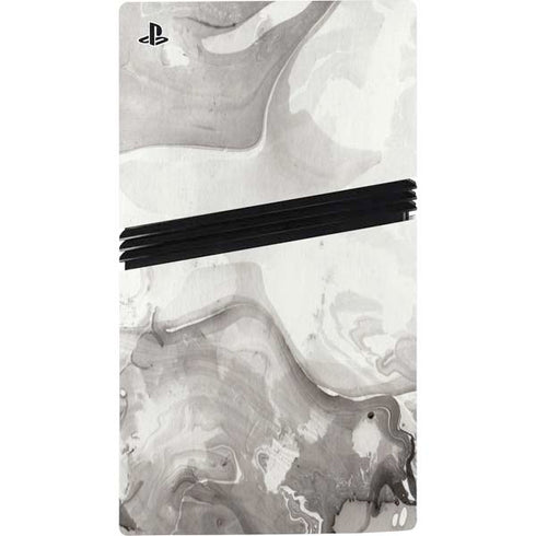 Marbleized Grey PS5 Pro Console Skin