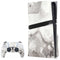 Marbleized Grey PS5 Pro Disk Bundle Skin