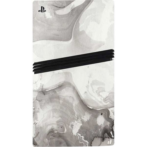 Marbleized Grey PS5 Pro Disk Bundle Skin