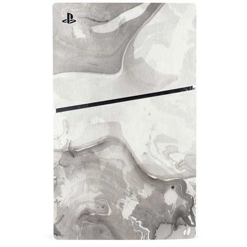 Marbleized Grey PS5 Slim Digital Edition Console Skin