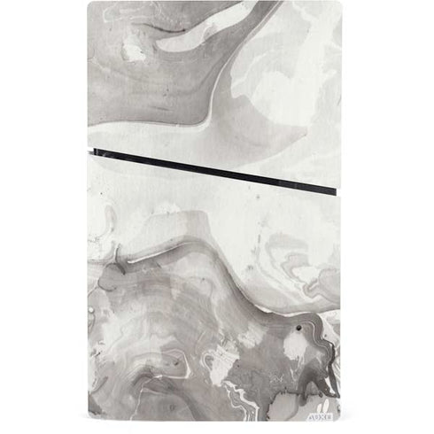Marbleized Grey PS5 Slim Digital Edition Console Skin