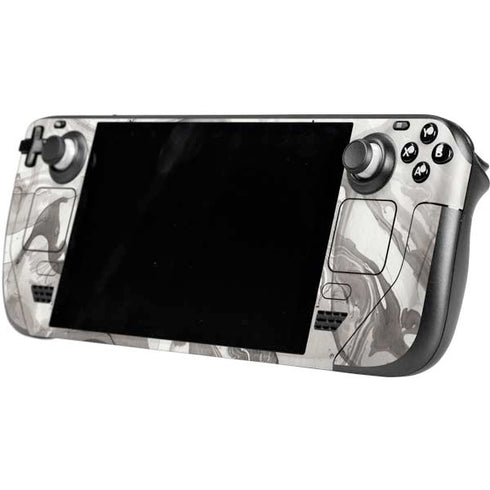 Marbleized Grey Steam Deck Handheld Gaming Computer OLED Skin