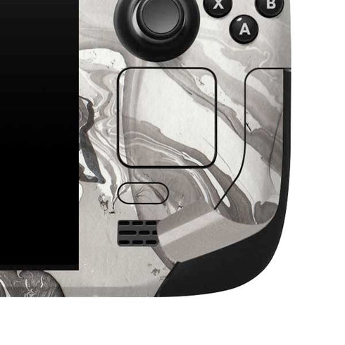 Marbleized Grey Steam Deck Handheld Gaming Computer Skin