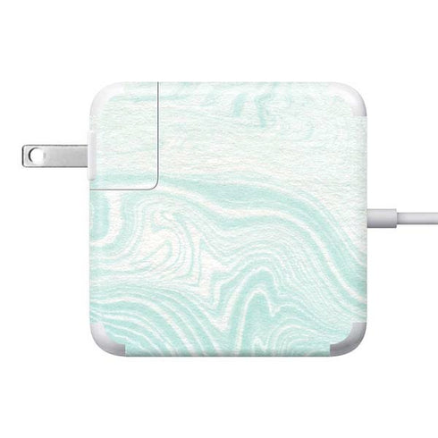 Marbleized Mint 85W Power Adapter (15 and 17 inch MacBook Pro Charger) Skin