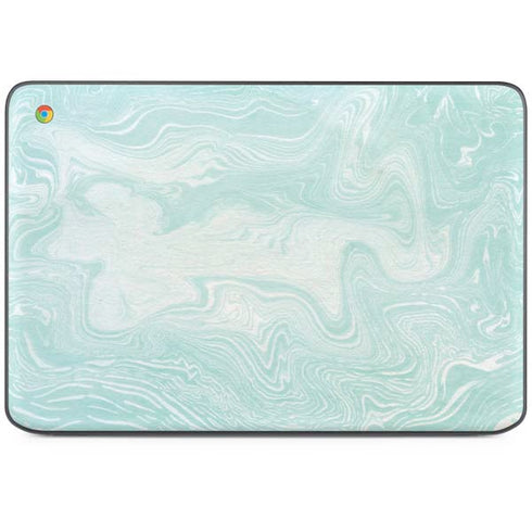 Marbleized Mint HP Chromebook Skin