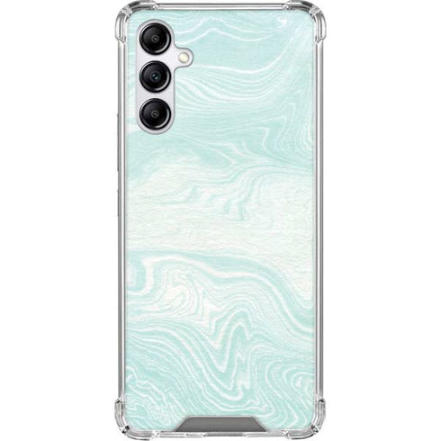Marbleized Mint Gabb Phone 4 Clear Case