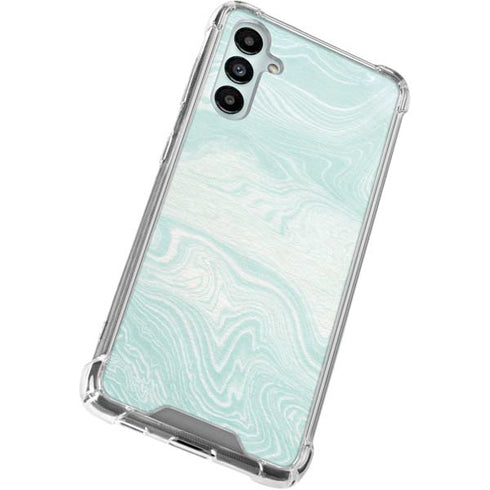 Marbleized Mint Gabb Phone 4 Clear Case