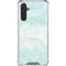Marbleized Mint Galaxy A17 Clear Case